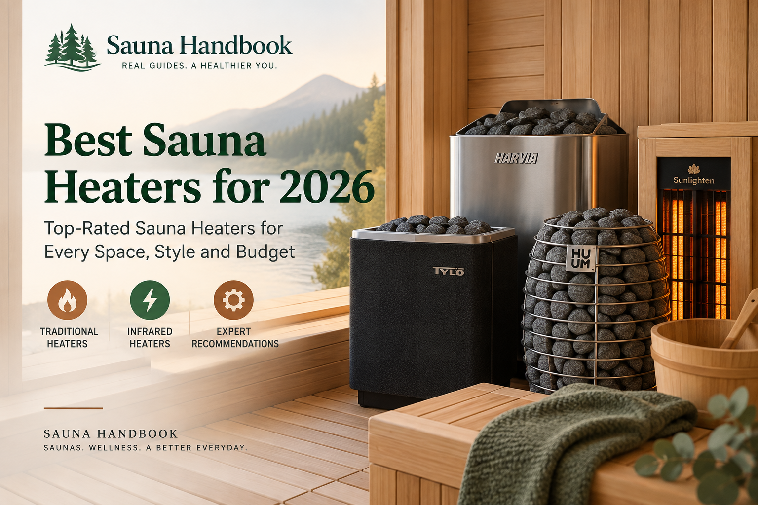 Best sauna heaters for 2026 featuring traditional electric, stone and infrared sauna heater styles