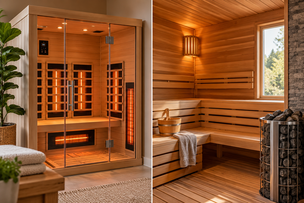 Infrared vs traditional sauna comparison for home use